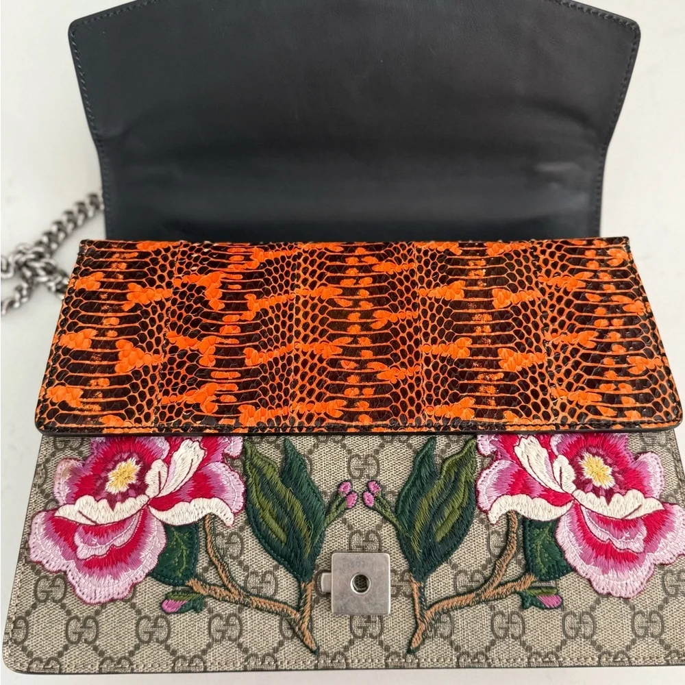 Gucci GG Supreme Medium Elton Dionysus Shoulder Elton Bag ~ EUC w/Dust Bag - Picture 9 of 16